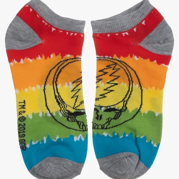 Colorful Grateful Dead 5 pack Print Ankle Socks Set - Picture 3 of 8